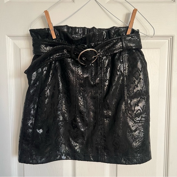Haute Monde | Skirt Faux Leather Snake Print - Picture 2 of 8